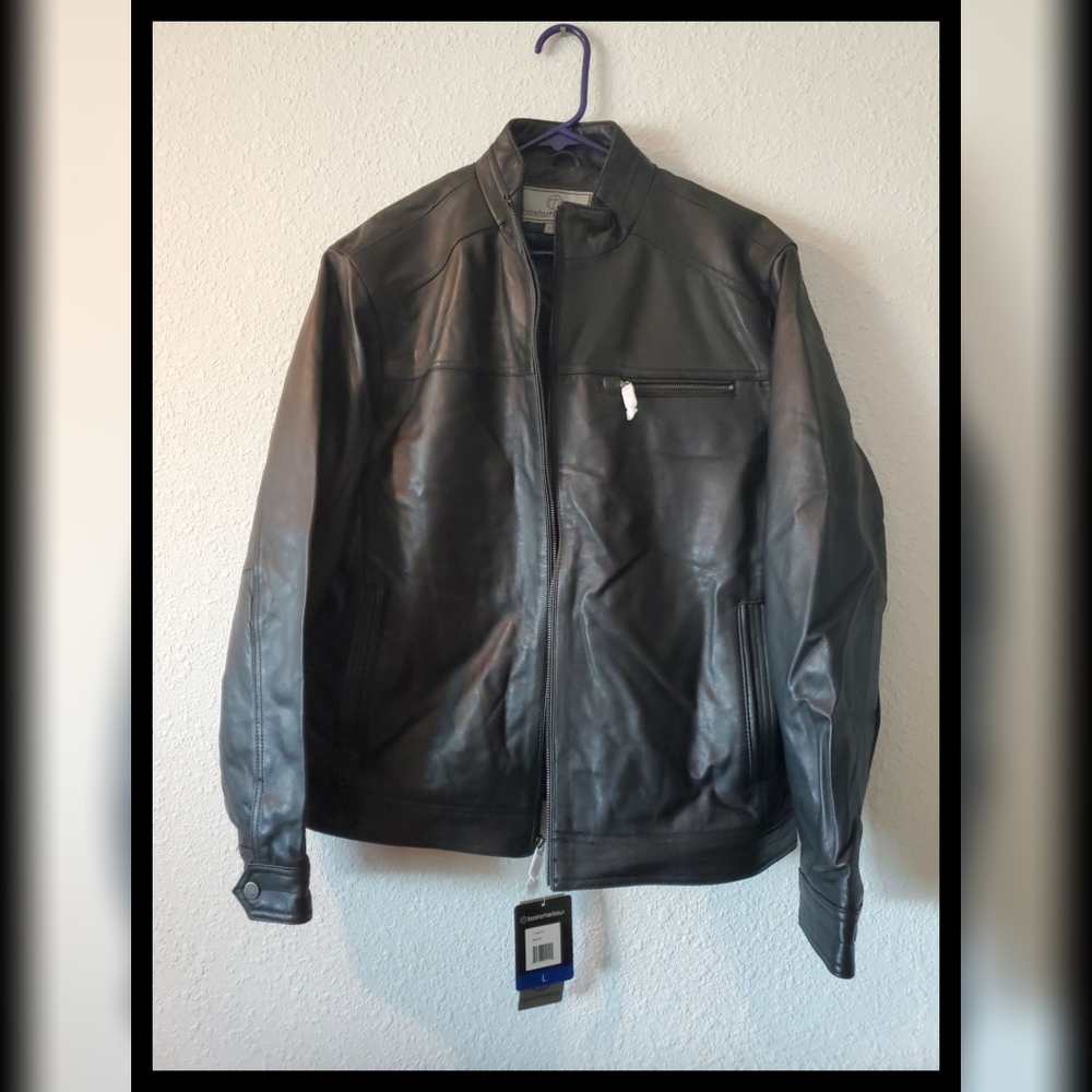 COPY - Men's Boston Harbour Leather Jacket